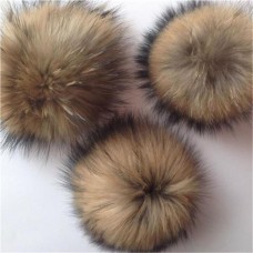10cm Raccoon Fur Fluffy Pom Pom Ball For Hat Clothing Bag Shoes Keychain DIY  eb-86184165